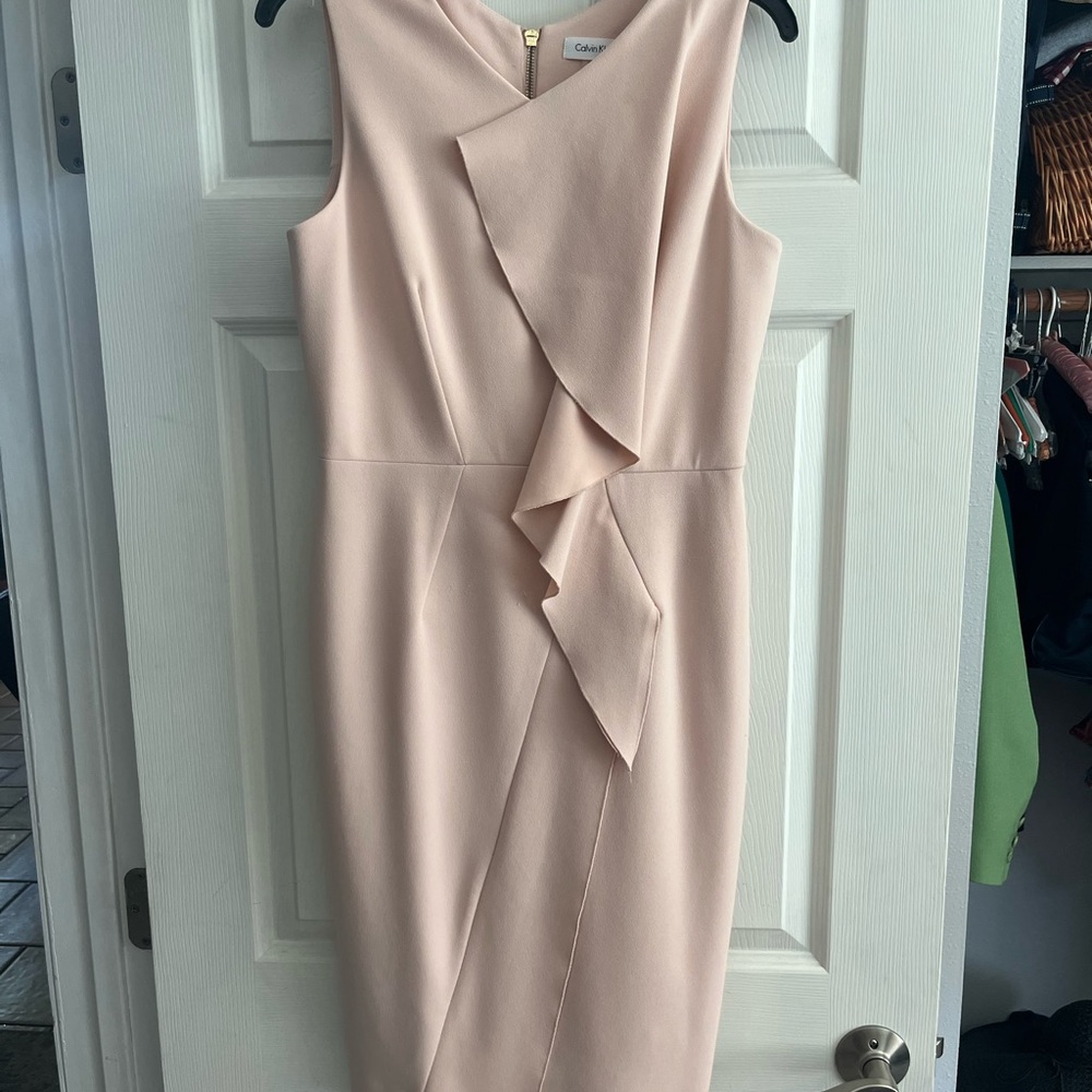 Calvin Klein light pink dress